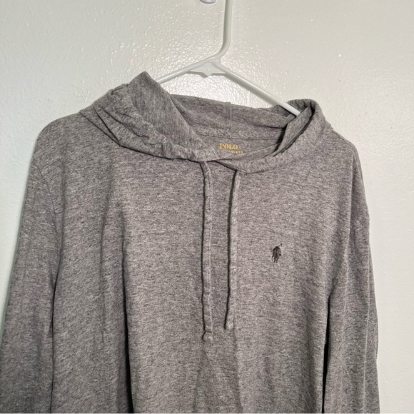 Polo Ralph Lauren Hooded T-Shirt Heather Gray L - Picture 4 of 11